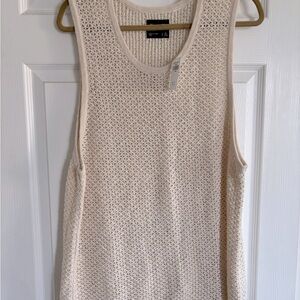 Abercrombie & Fitch Beige Knit Tank Top